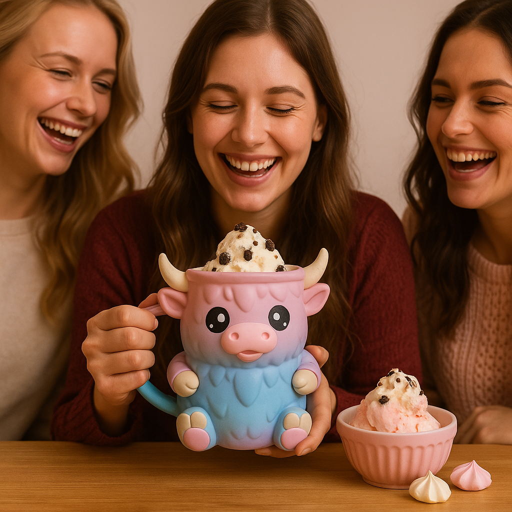 “Bought this for a girls’ movie night and everyone freaked out over how cute it was! It looks like a designer collectible but is actually super functional. Keeps ice cream cold, easy to clean, and total conversation starter.”
